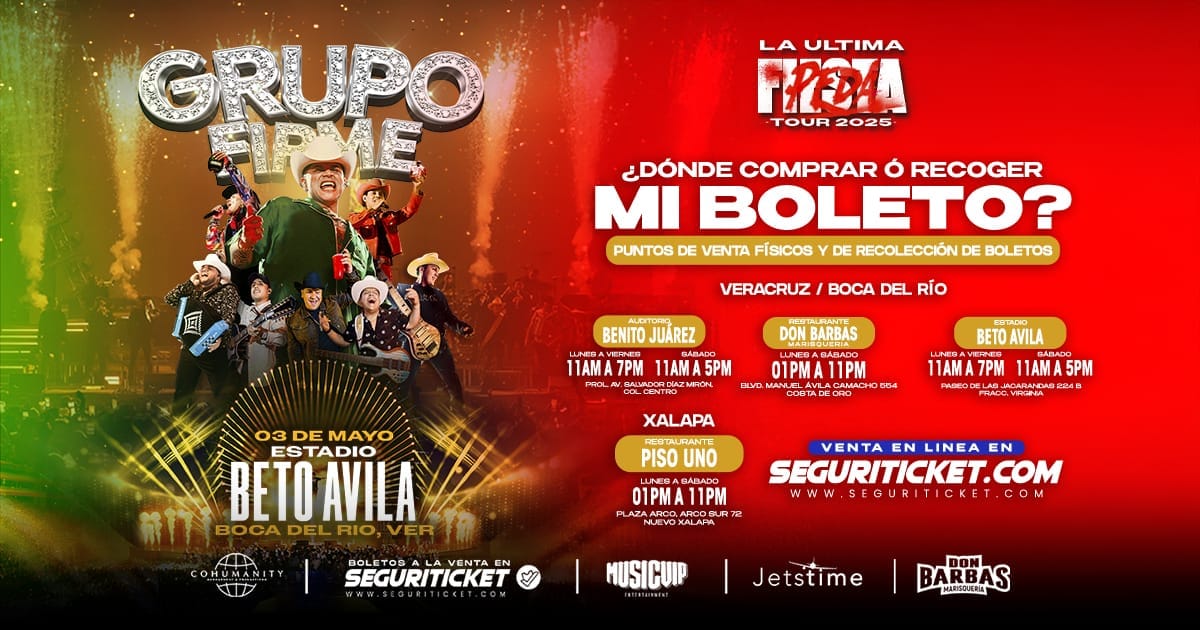 Grupo Firme regresa a Veracruz con “La Última Peda Tour 2025”