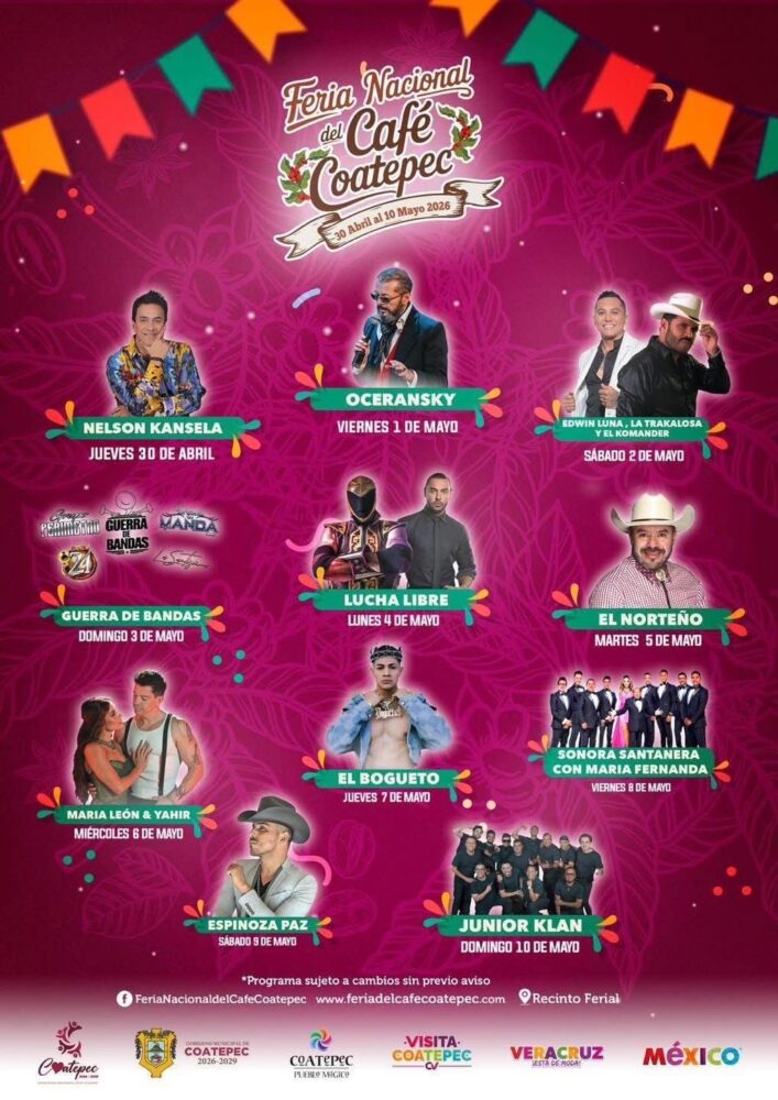 Coatepec se prepara para celebrar la Feria Nacional del Café 2026