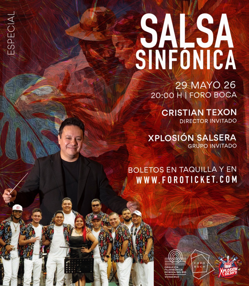 Orquesta Filarmónica de Boca del Río presentará “Salsa Sinfónica” en Foro Boca